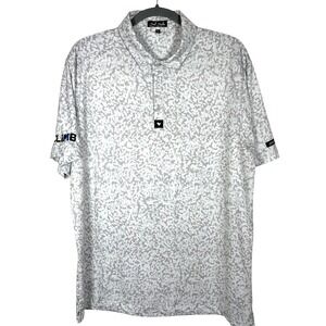 Bad Birdie Core Perfomance Polo Mens XL Salt Shaker Short Sleeve CLIMB Logo